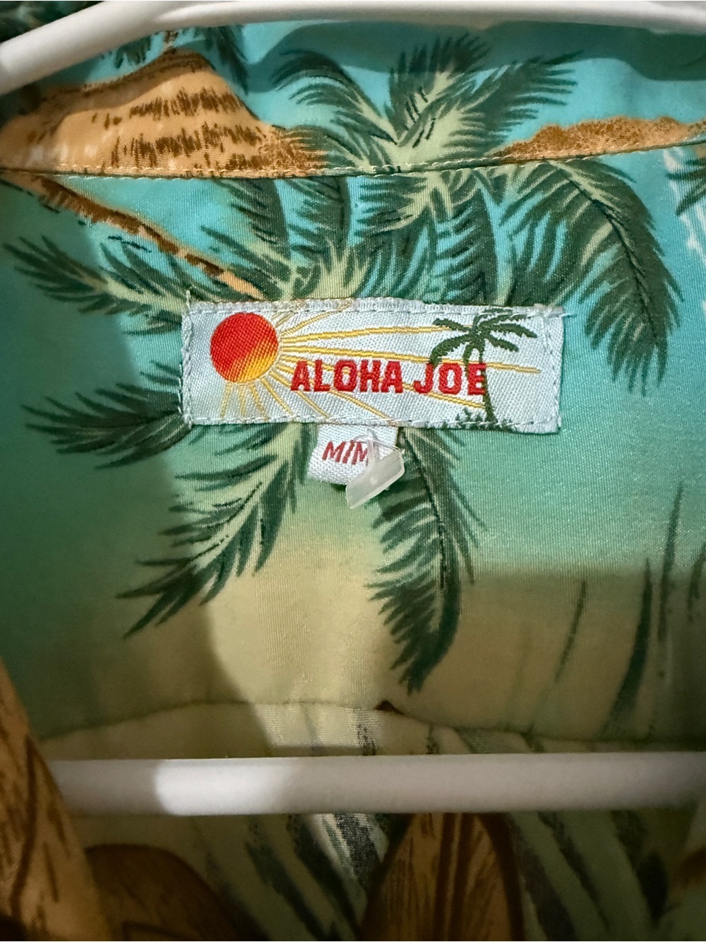 Aloha Joe Casual Men's Short-Sleeve Hawaiian Shirt - Green/Turquoise - Picture 4 of 11